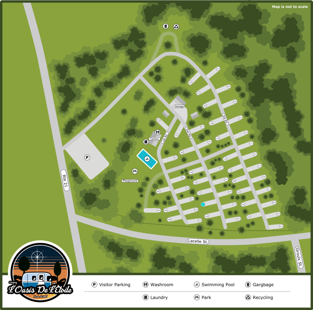 Map of the campsite.