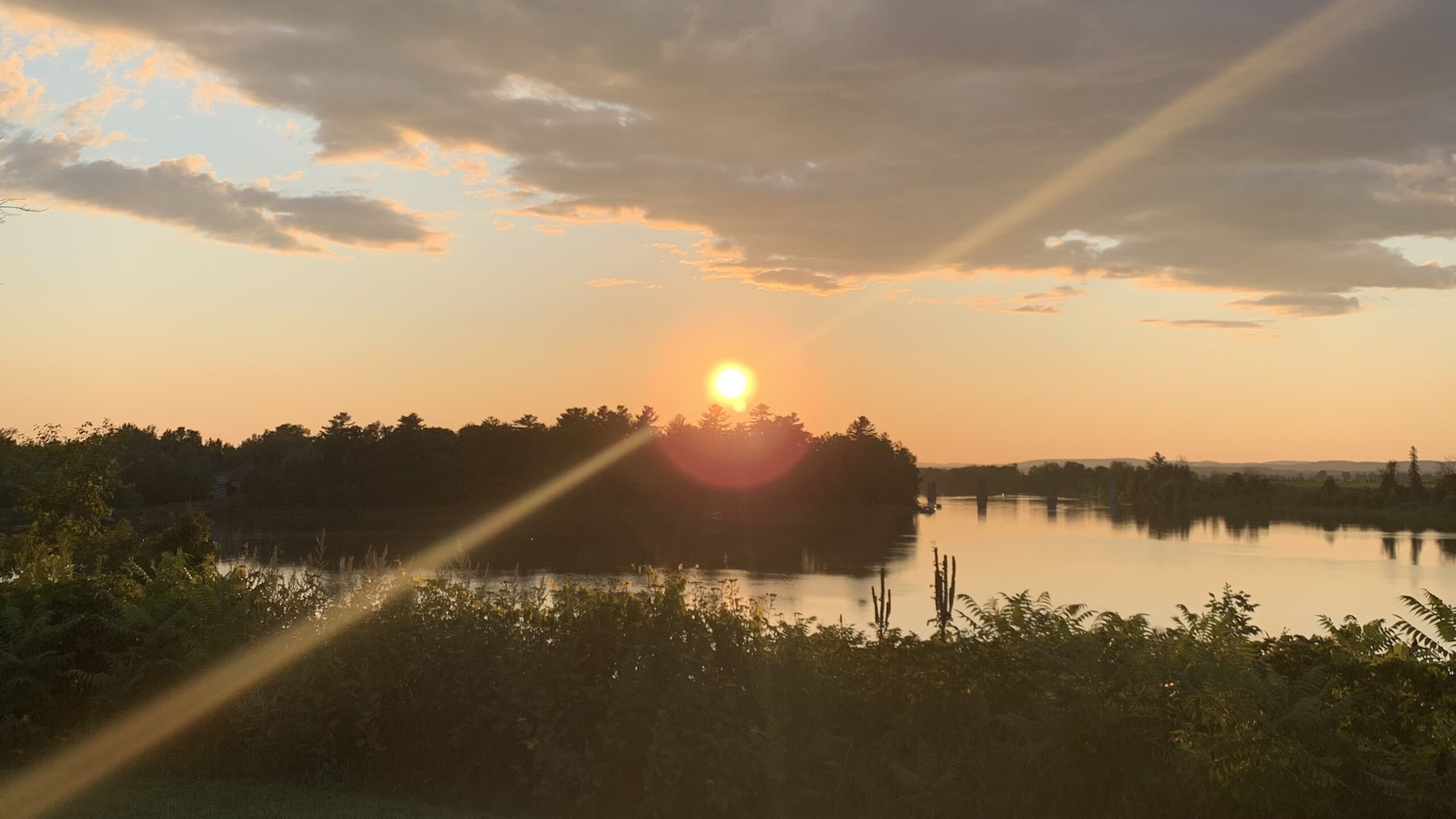 Sunset overlooking the Jessups Falls